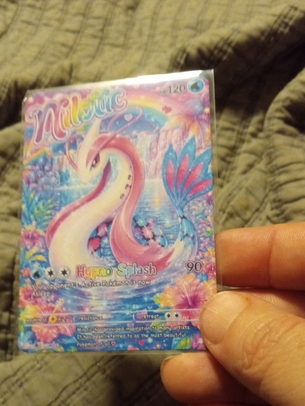 Milotic Full-Art Card - Pink/Blue